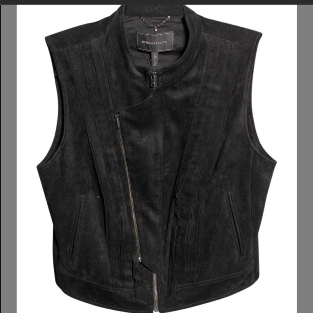 Bcbg Maxazria faux suede vest